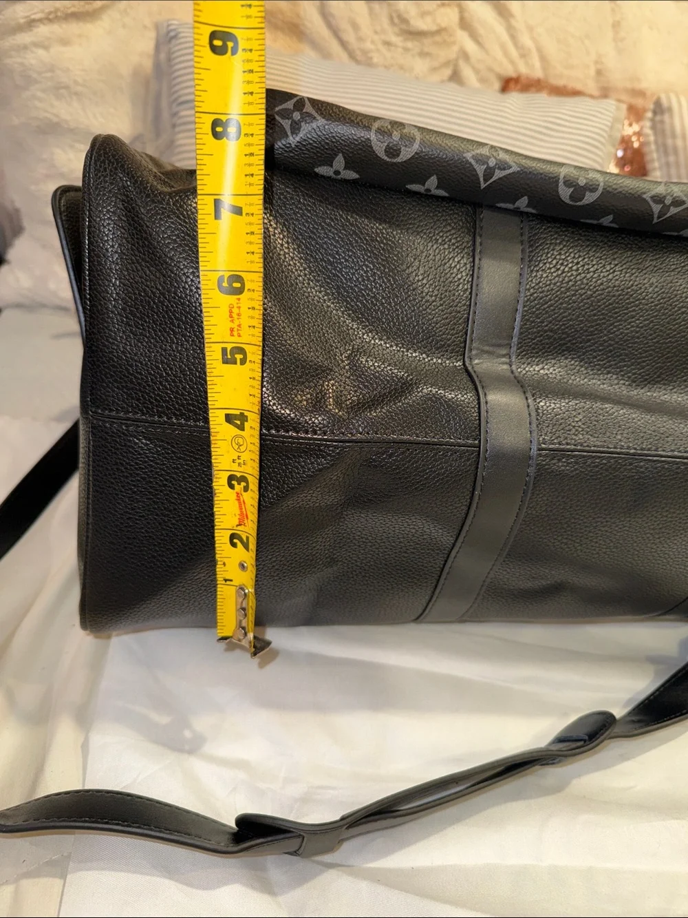 Louis Vuitton Black Monogram Canvas & Leather Travel Duffel